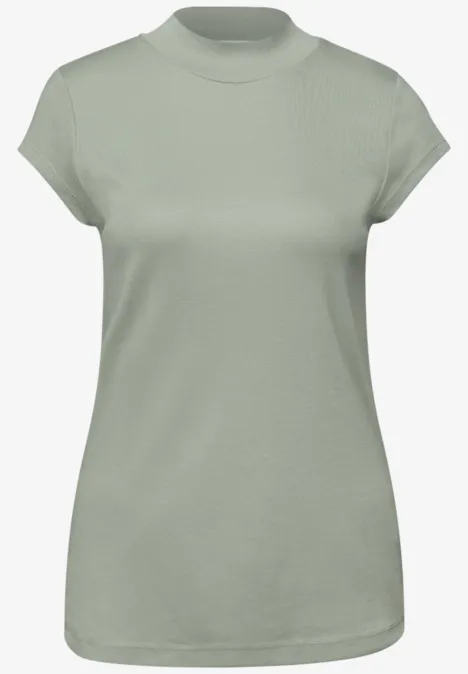 Basic T-Shirt mit Turtle Neck