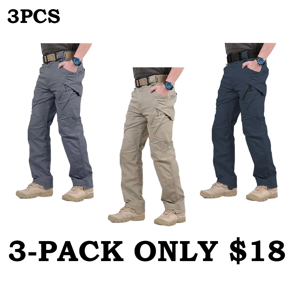 Men's Multi-Pocket Lightweight Casual Work Pants