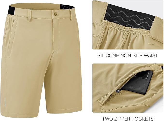 🔥Men's Golf Work Shorts Stretch Waistband Dry Fit