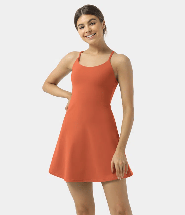 Softlyzero Plush Backless Active Dress-Easy Peezy