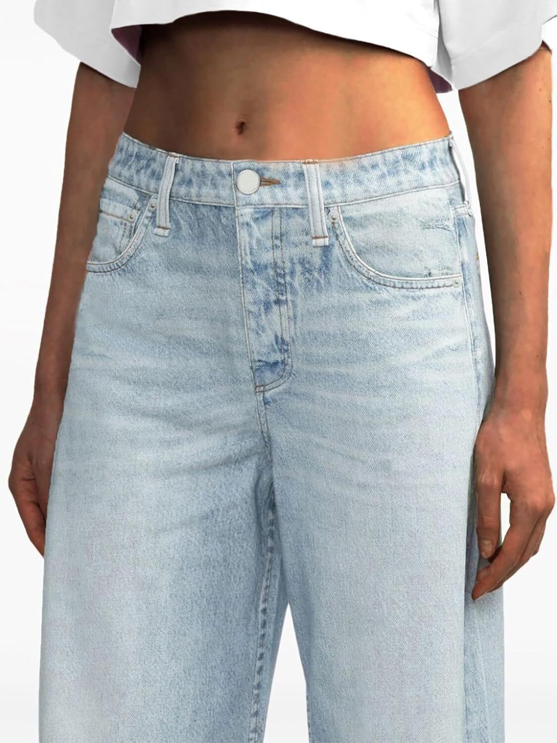 Women's Sweatpant Jeans Print Denim Sweatpants High Waisted Full-Length Wide Leg Pants Baggy Comfort Faux Jeans