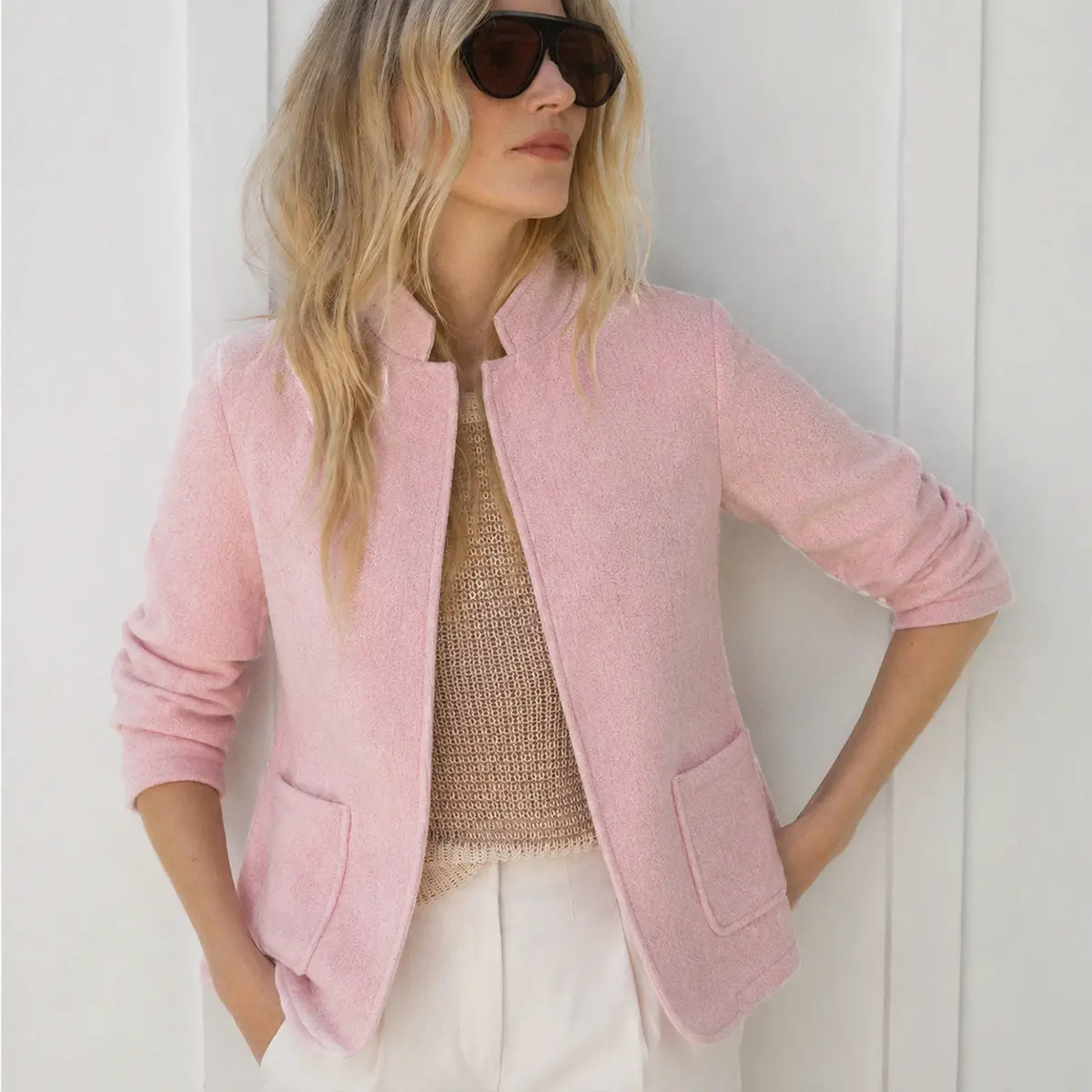 Blush Pink blazer included in the eight-piece bundle