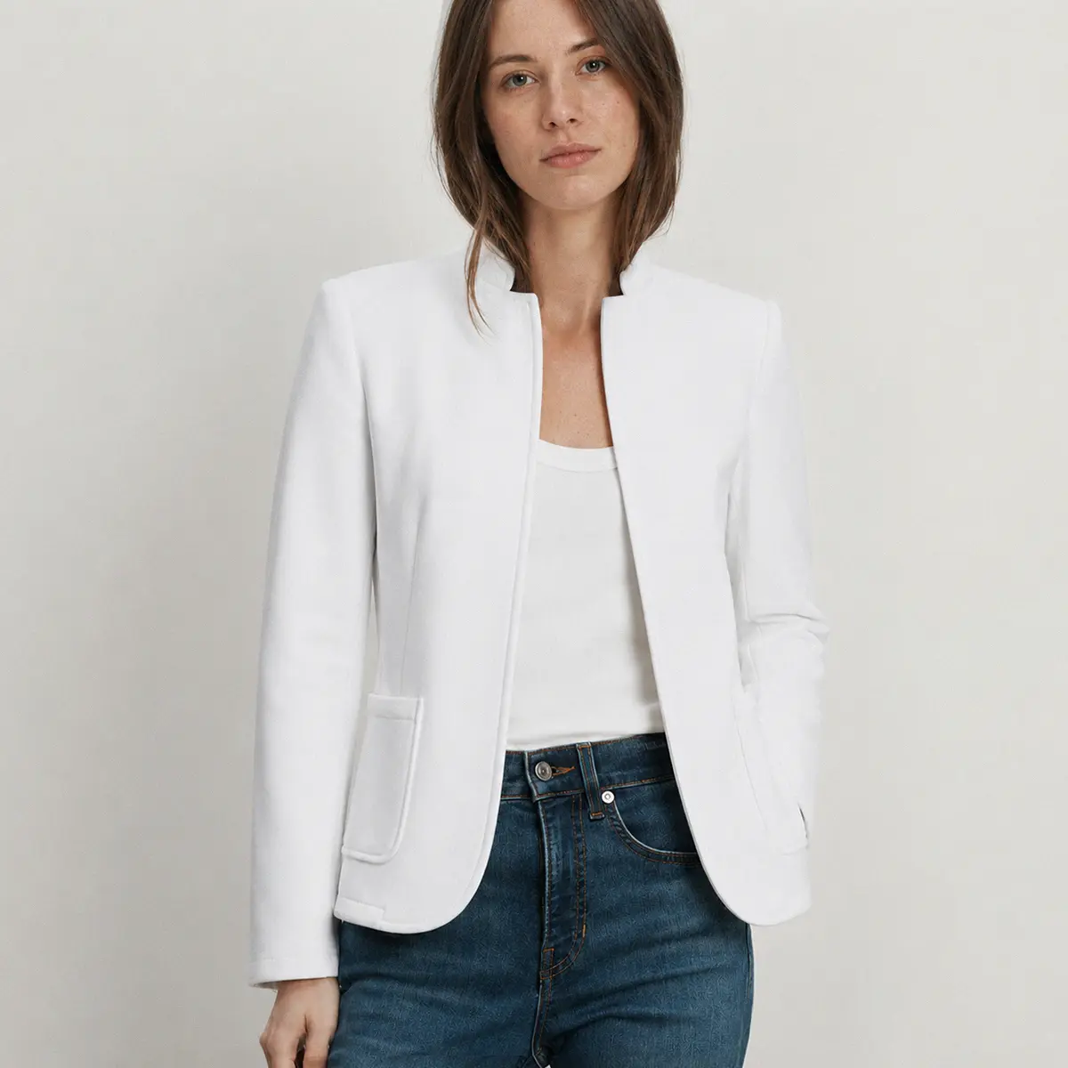 White blazer included in the eight-piece bundle