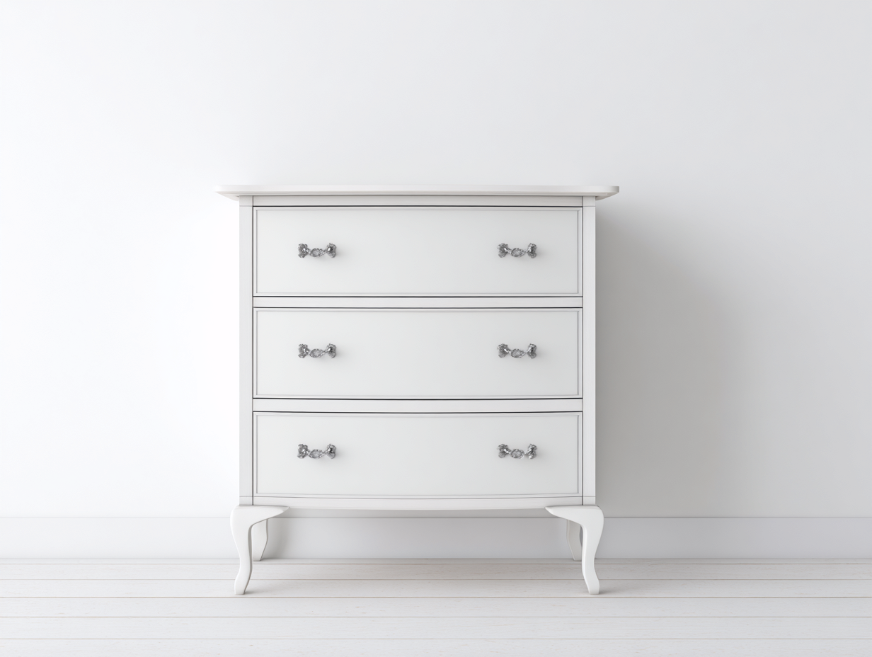 Kommode mit Schubladen Holz 80x40x85 cm - Weiß - Klassisches Design geeignet für Schlafzimmer-Sofagetbase
