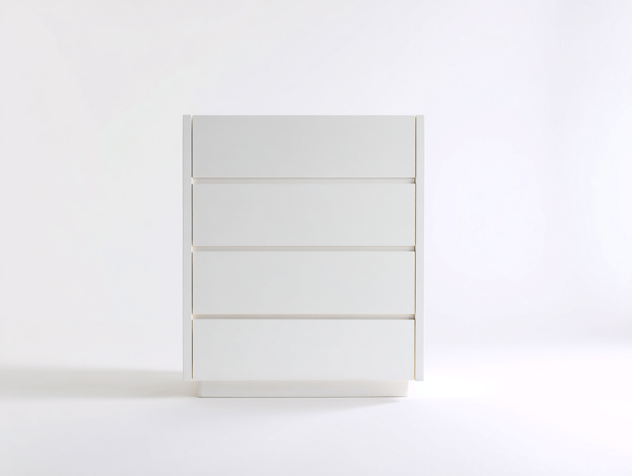 Kommode mit Schubladen Holz 70x40x80 cm - Weiß - Modernes Design geeignet für Schlafzimmer-Sofagetbase