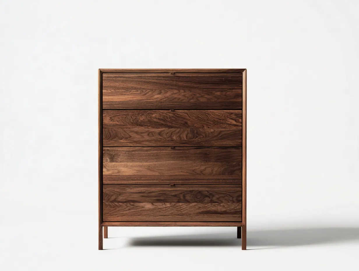 Table de chevet - bois massif - 78 x 42 x 96 cm - marron - style moderne-Roommyhome