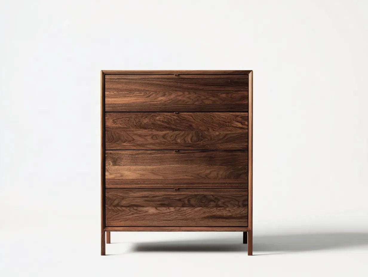 Table de chevet - bois massif - 78 x 42 x 96 cm - marron - style moderne-Roommyhome
