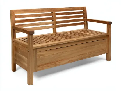 Banc de jardin - bois massif - 125x58x88 cm - marron - style fonctionnel-Roommyhome