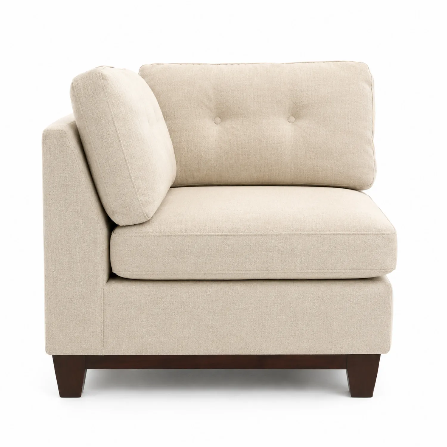Divano angolare in tessuto beige-Veltidorin