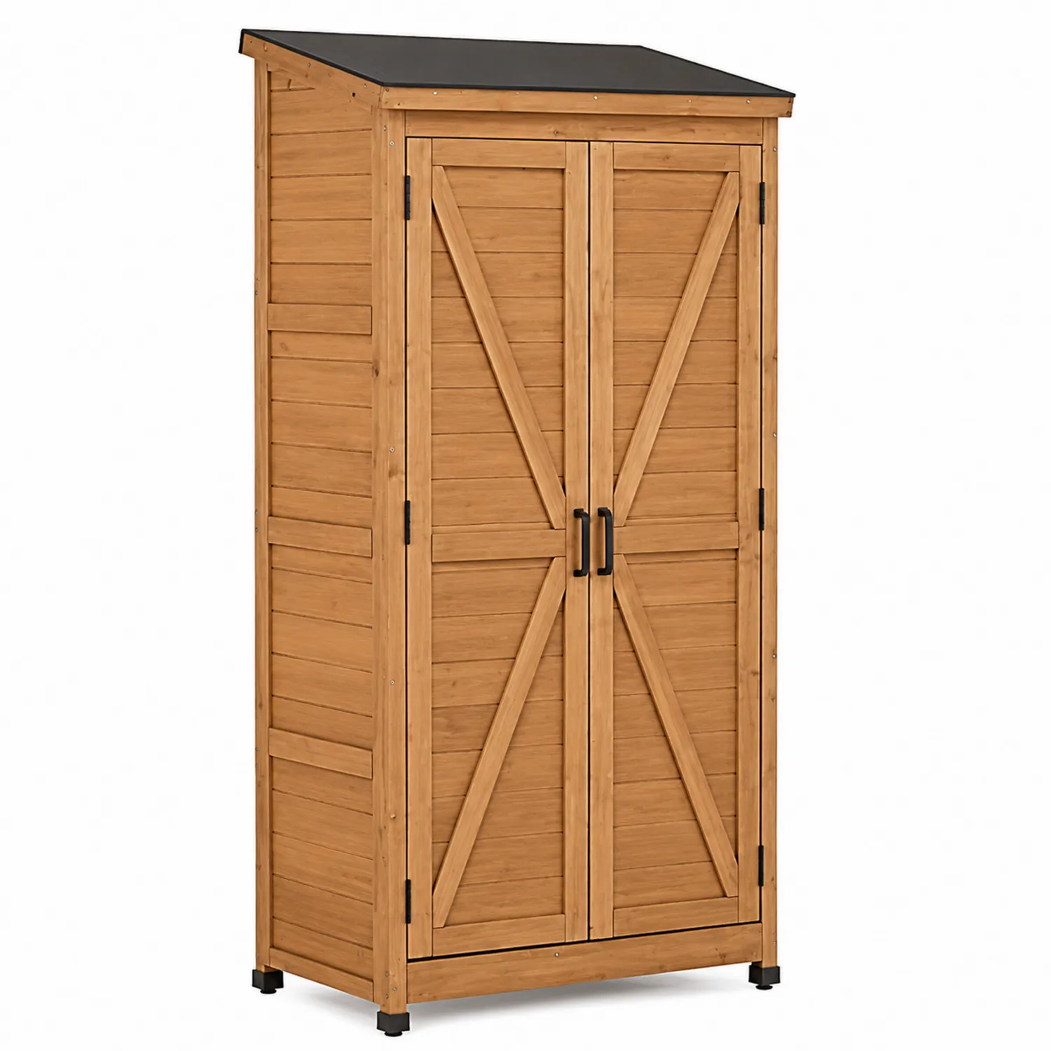 Armadio in Legno di Abete con Porte Doppie-Veltidorin