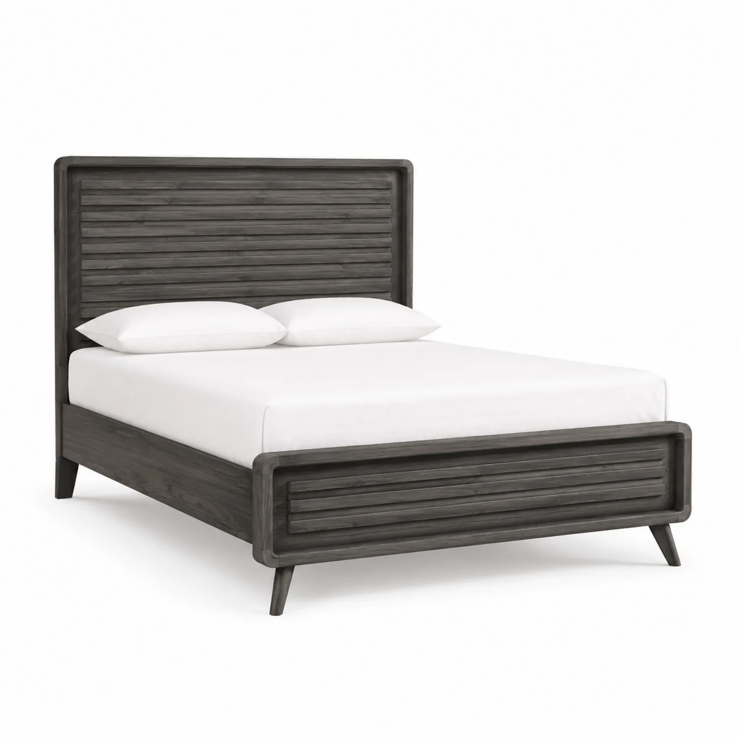 Letto Matrimoniale in Legno Grigio 200x160 cm-Veltidorin
