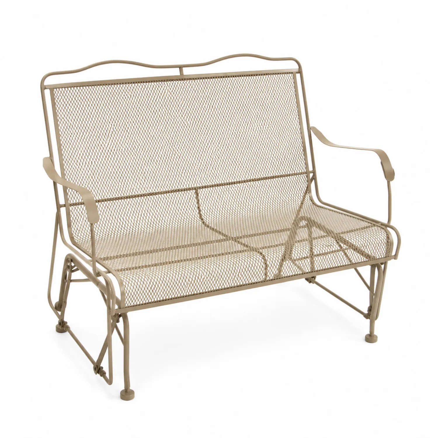 Panca da giardino in acciaio beige-Veltidorin