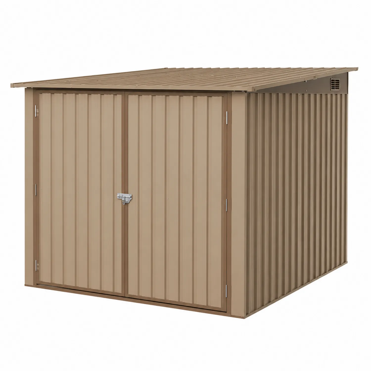 Capanno portaoggetti in metallo verniciato beige-Veltidorin