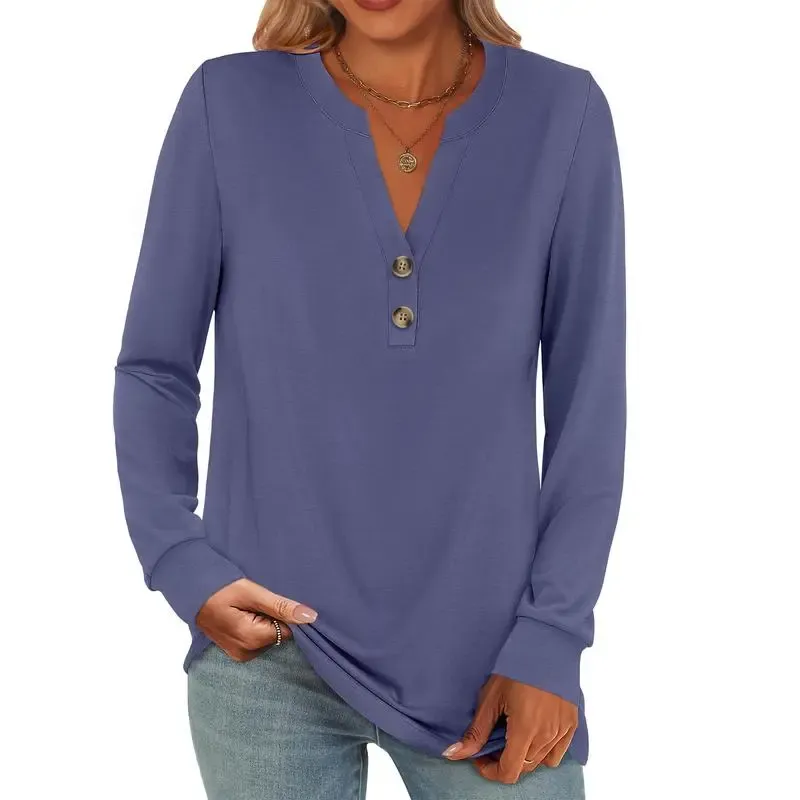 Women's 2025 Trendy Fall Henley Top