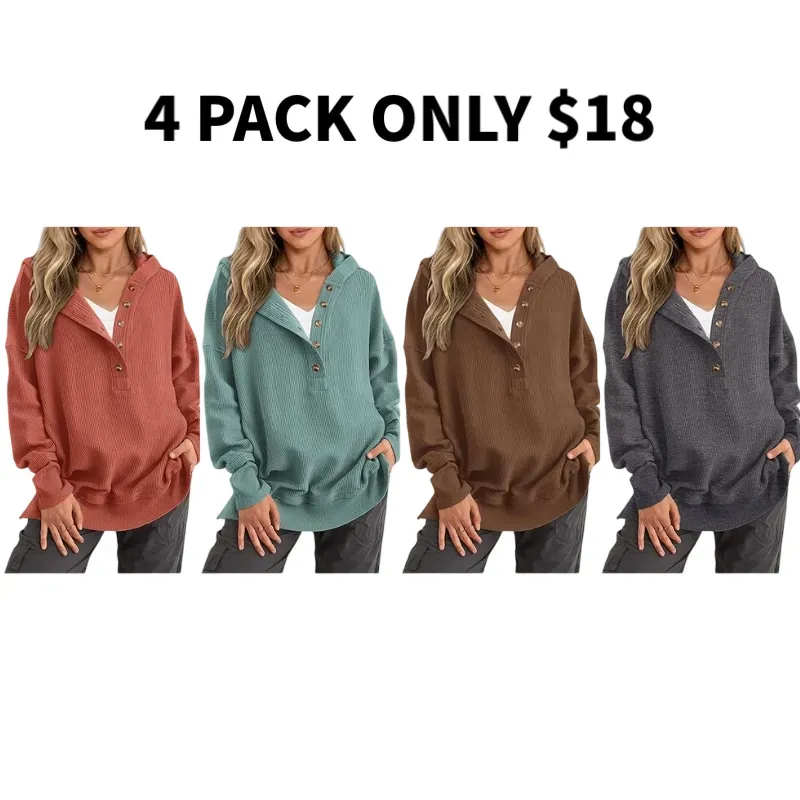 Womens Fashion V Neck Sweatshirt