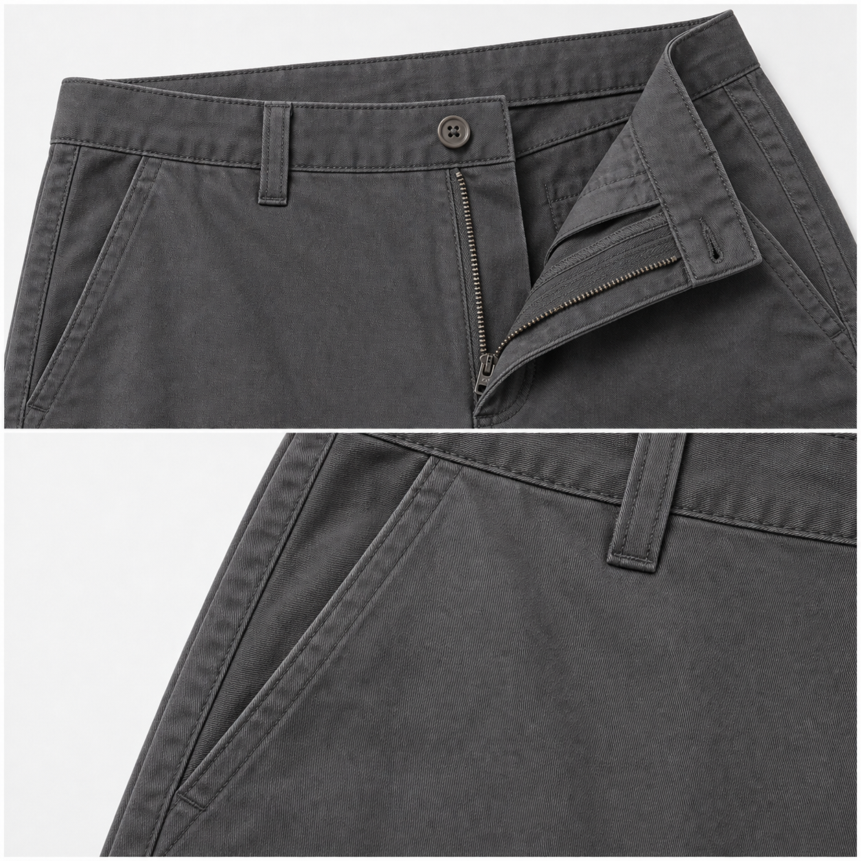 Waistband and pocket detail