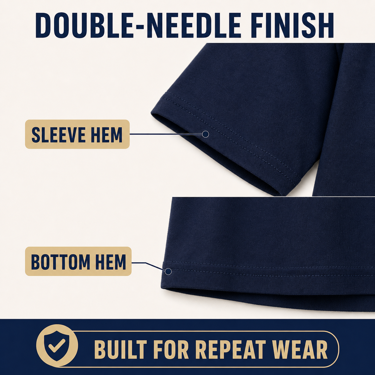 Double-needle hems