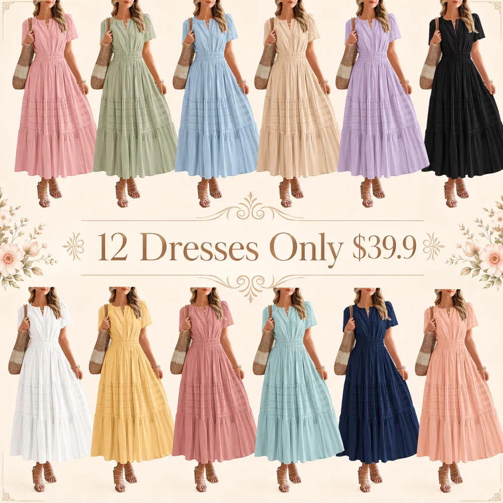 Women’s 2026 Summer Boho Maxi Dress