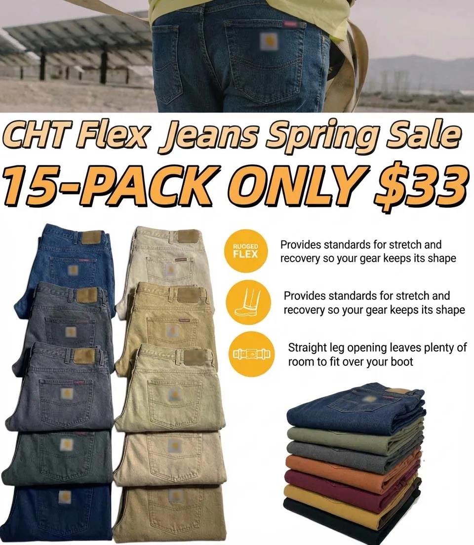 Last Day Promotion CHT Men's Flex Jeanswith 7 Pockets