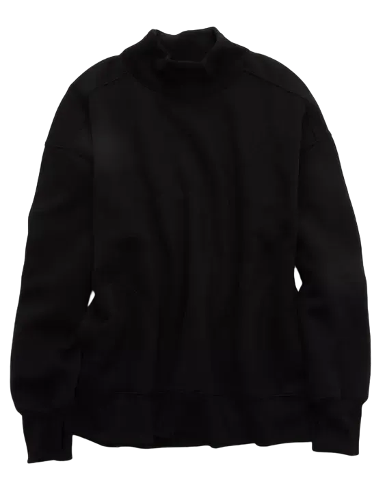 6-Color 6-Set - $26.9 Cloud Fleece Oversized Mockneck Sweatshirt+Barrel Sweatpant Matching Sets