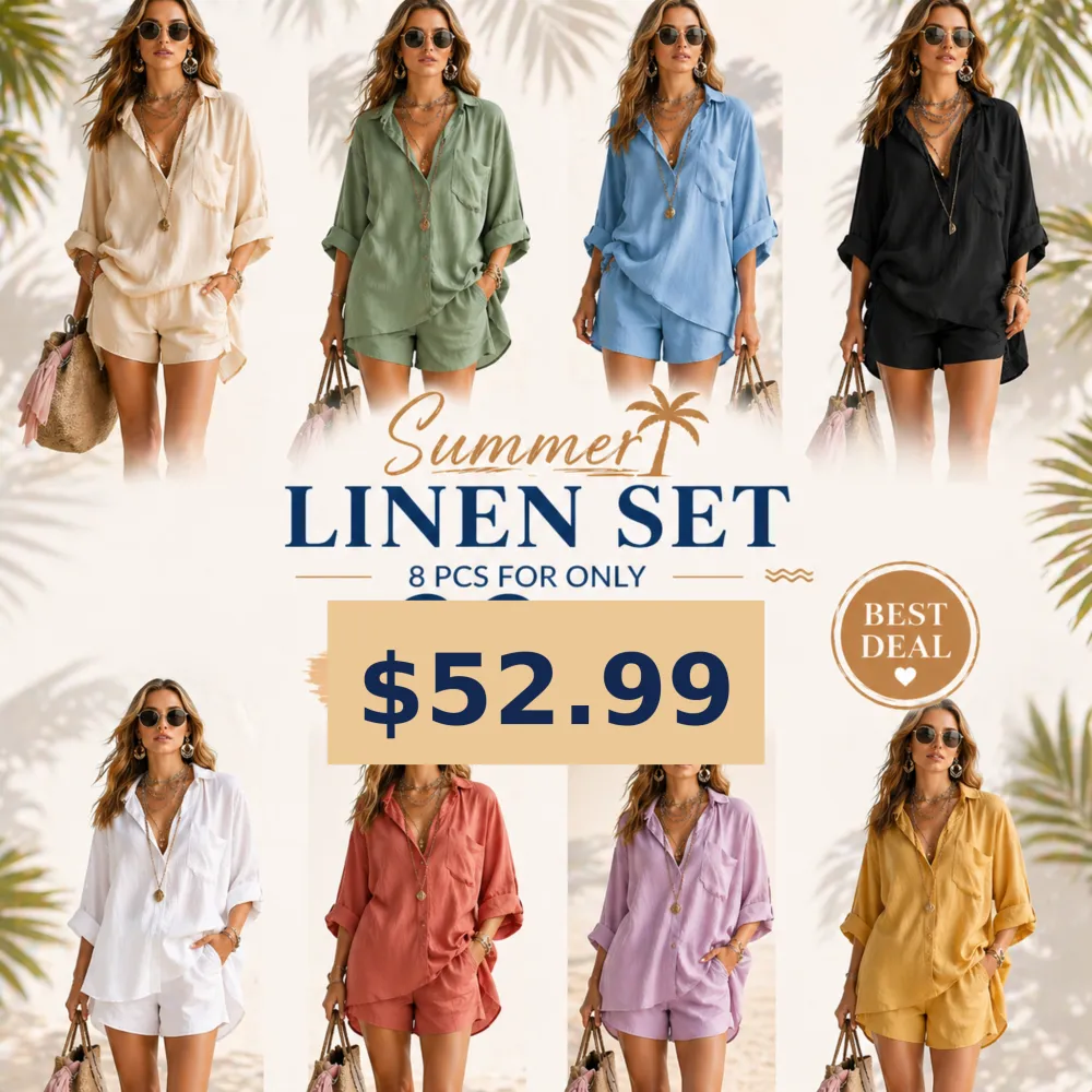 Women’s Casual Summer 2 Piece Set with Pockets
