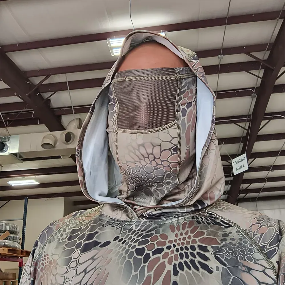Men's UPF 50+ Camo Hoodie Shirt