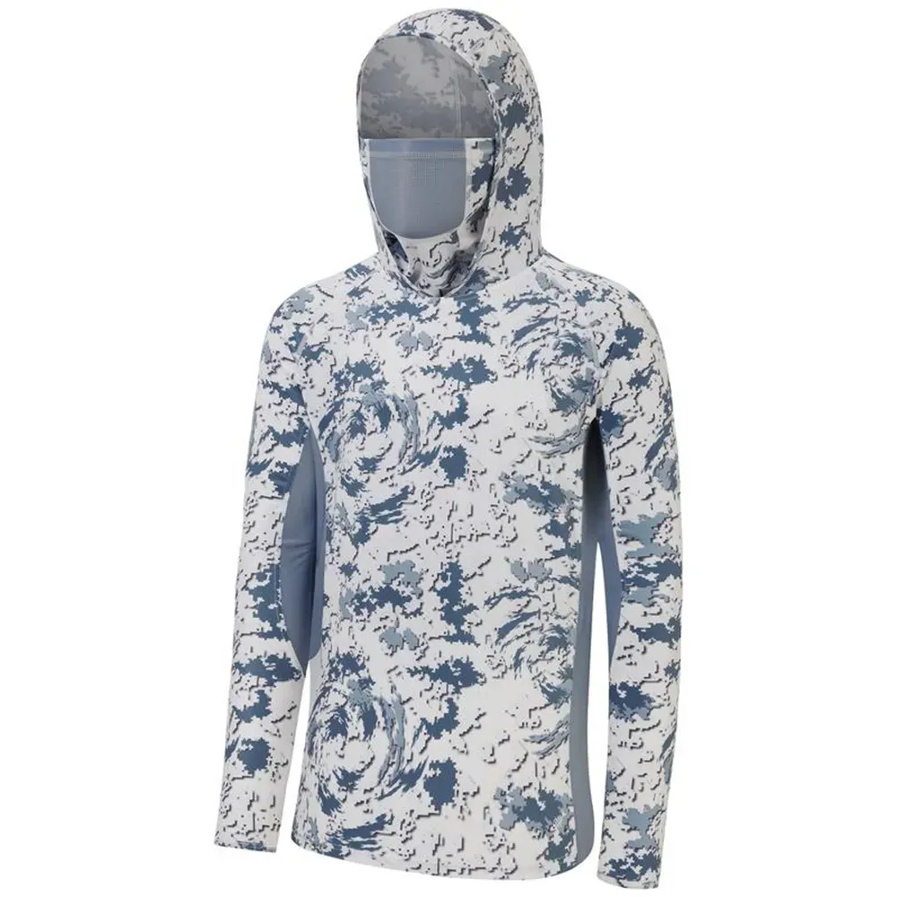 Men's UPF 50+ Camo Hoodie Shirt