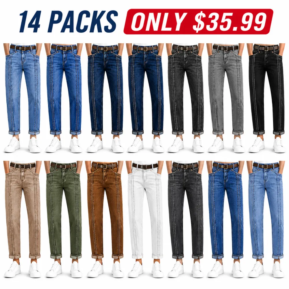 8-Pack High Rise Straight Jeans for Effortless Summer Style