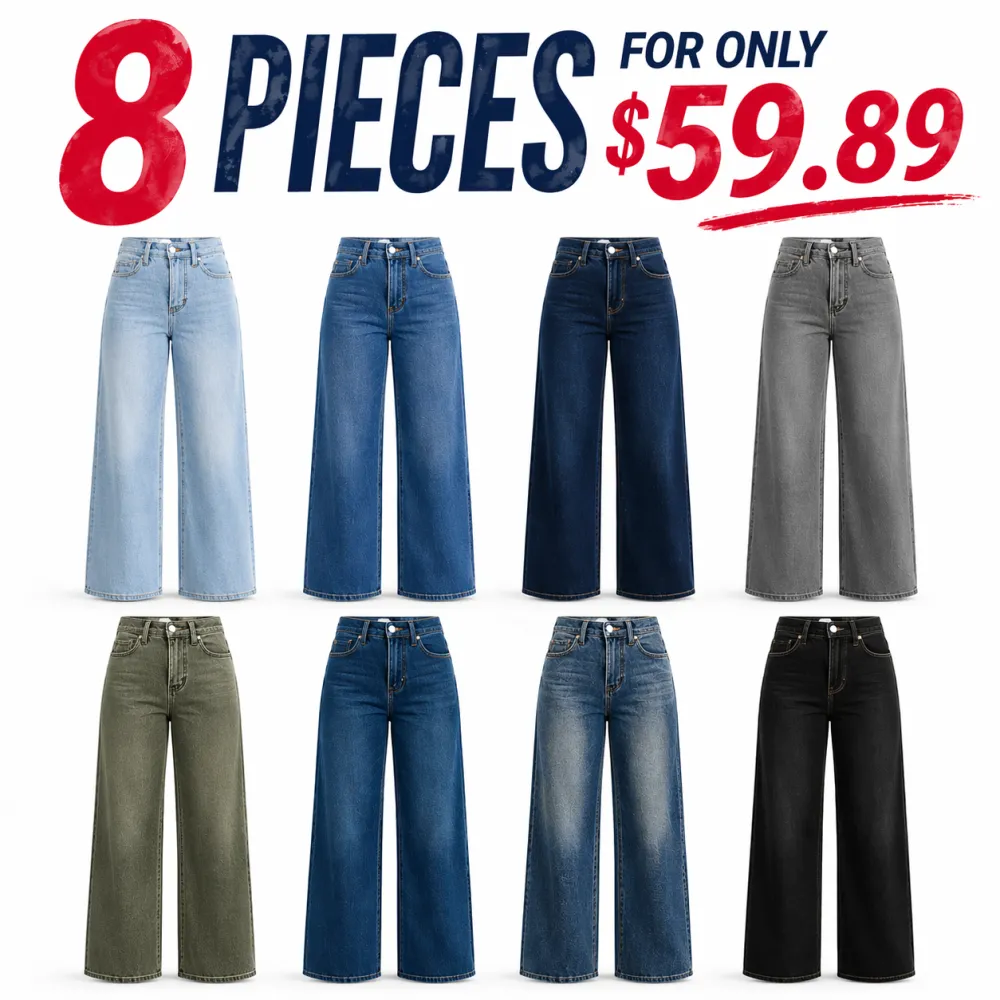 4 -Pack Tummy Control Straight Leg Jeans