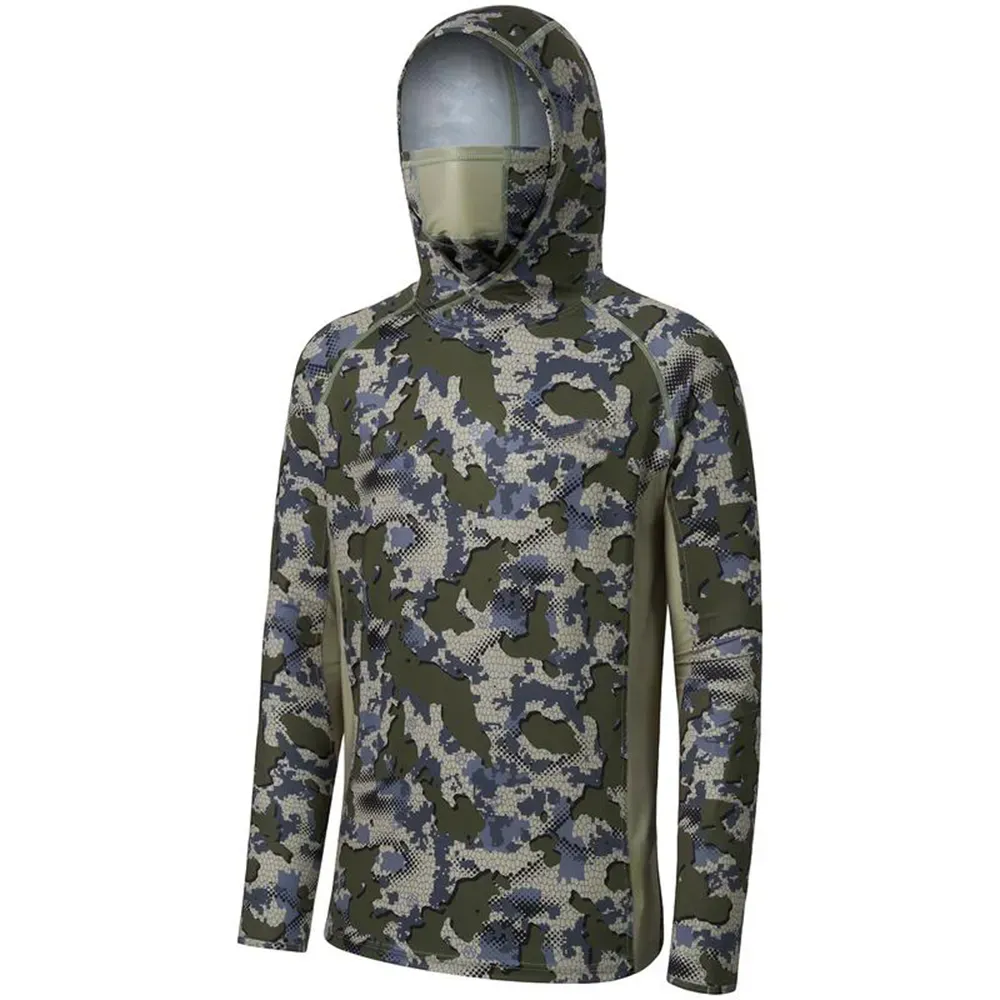 Men's UPF 50+ Camo Hoodie Shirt