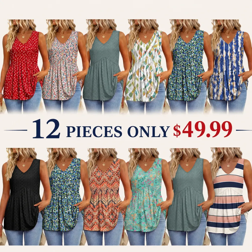 Women’s Flowy Peplum Tank Top