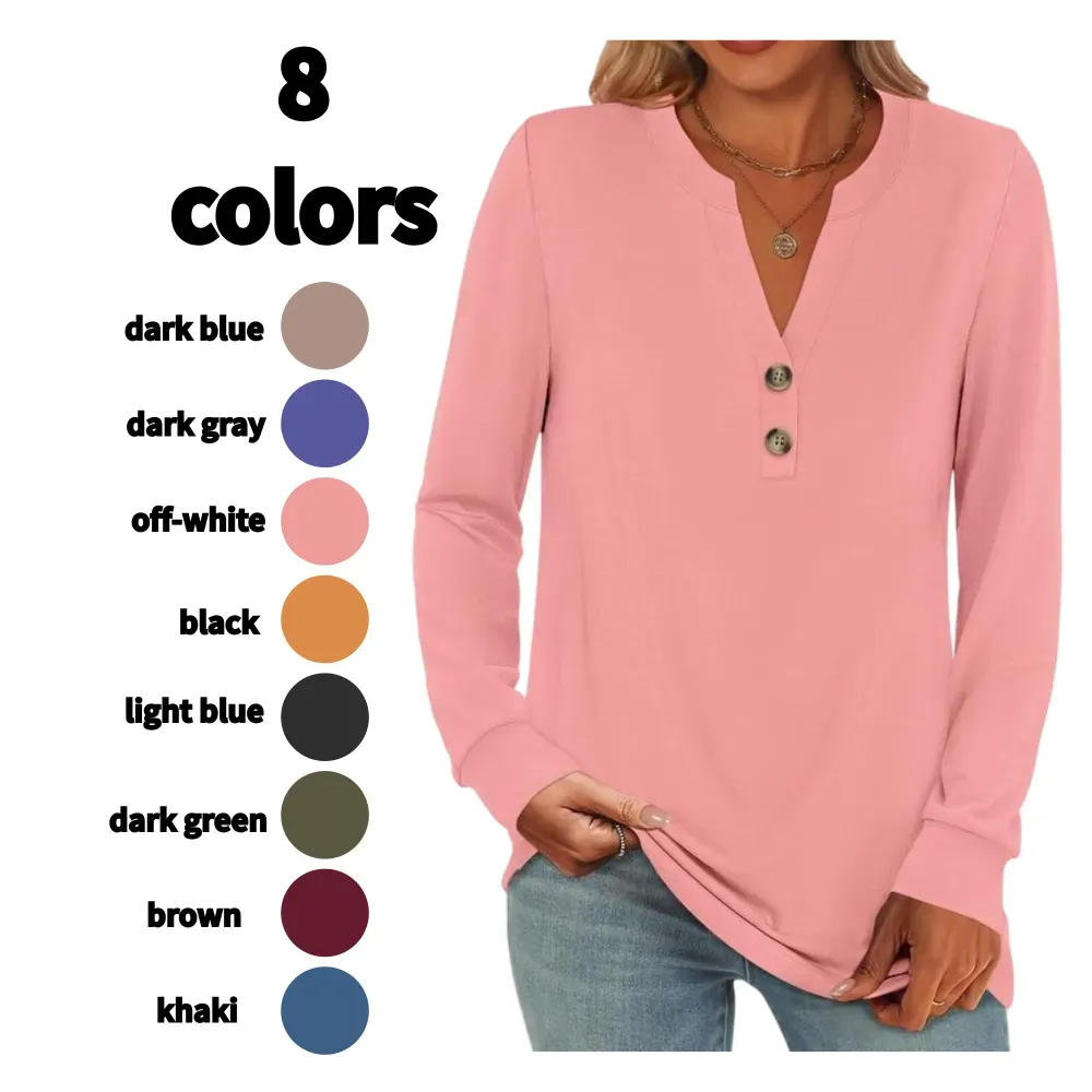 Women's 2025 Trendy Fall Henley Top