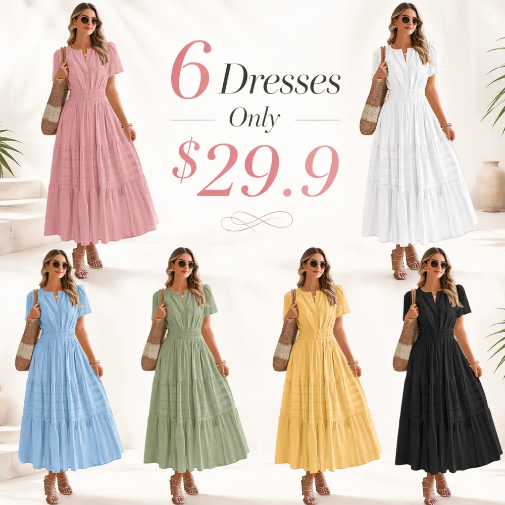 Women’s 2026 Summer Boho Maxi Dress