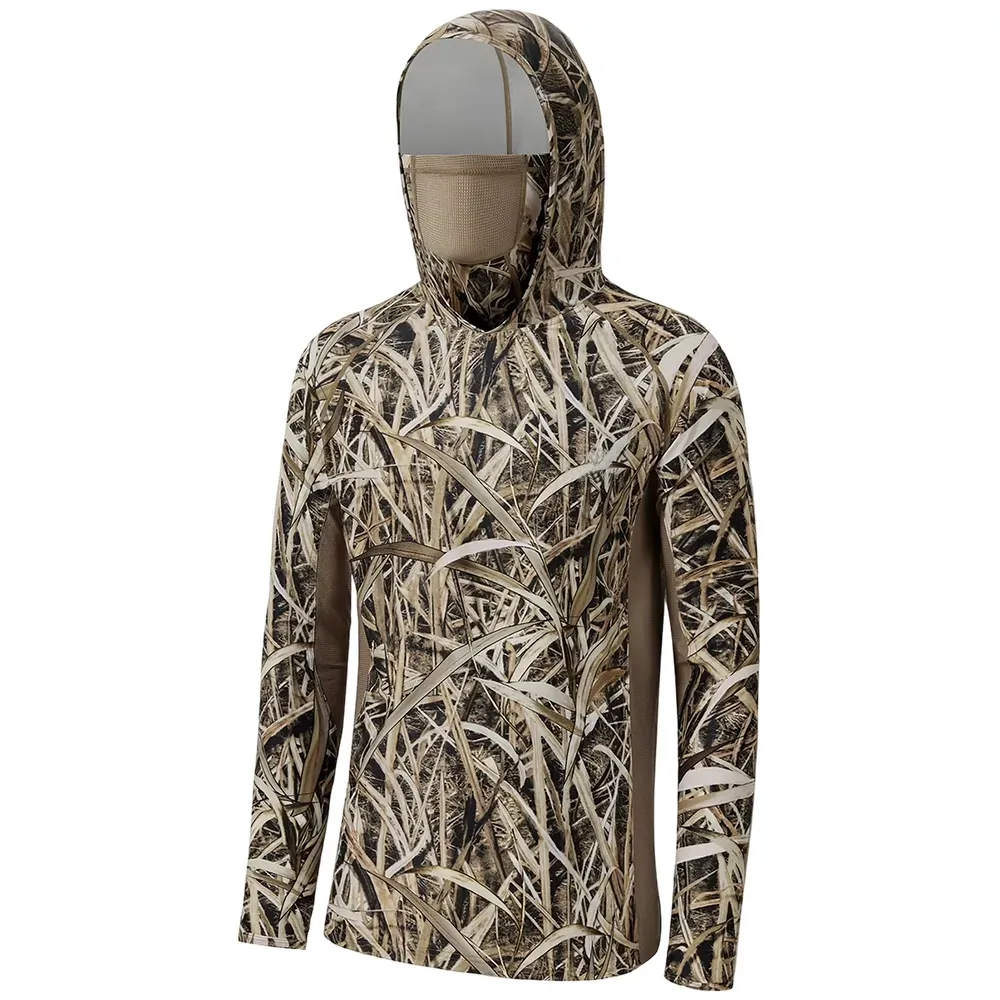 Men's UPF 50+ Camo Hoodie Shirt