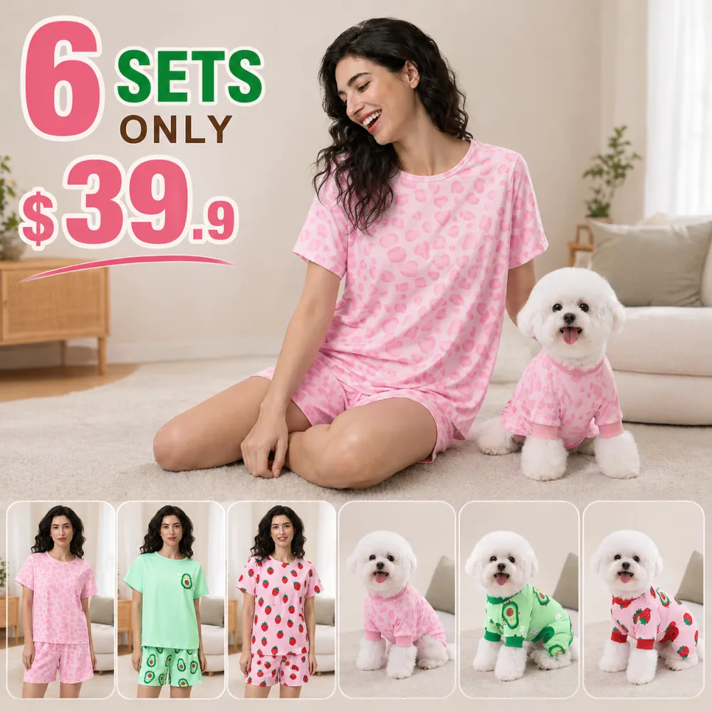 🐶Matching Dog & Owner Pajama Set for Woment