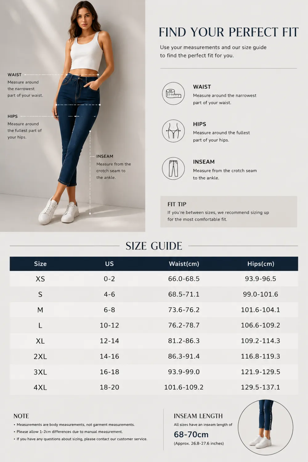 Wash Contrast Binding Double Button Drawstring Mid Waist Capri Jeans Fit Pants High Stretch Women's Bottoms Streetwear Style