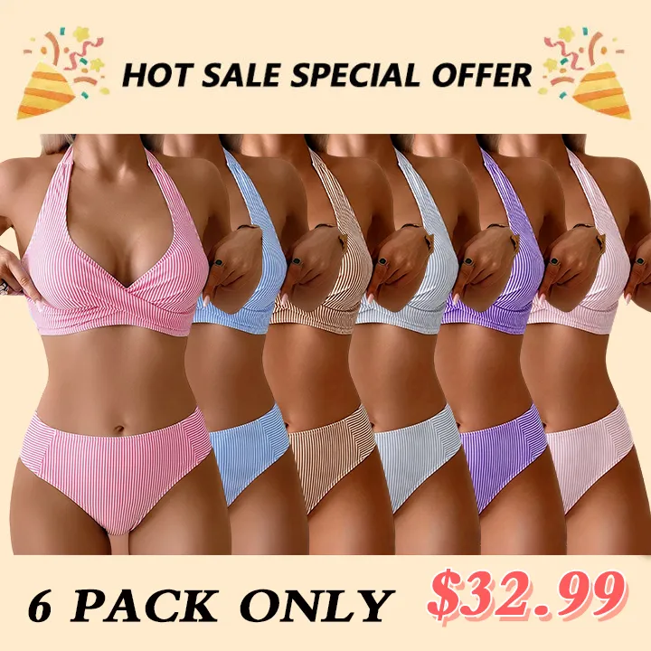 Plus-Size Women's Two-Piece Bikini Set – Fashionable Swimwear