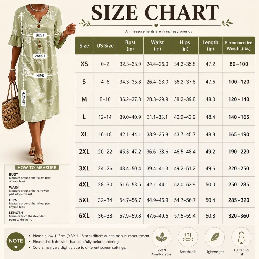 Women’s Cotton Linen Dress- Casual Summer Dress