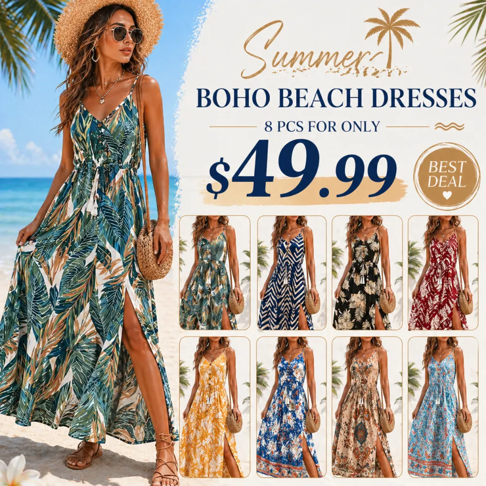Flowy Bohemian Summer Dress