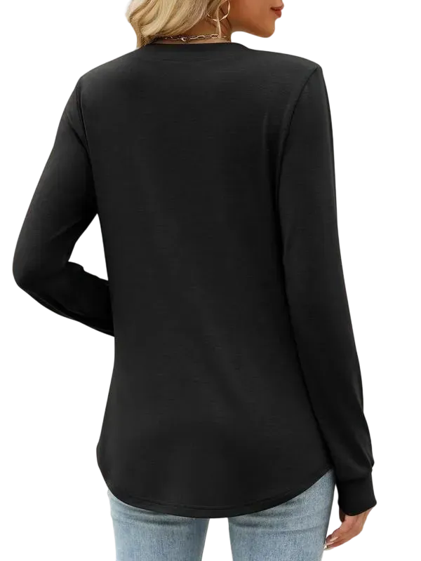 Women's 2025 Trendy Fall Henley Top
