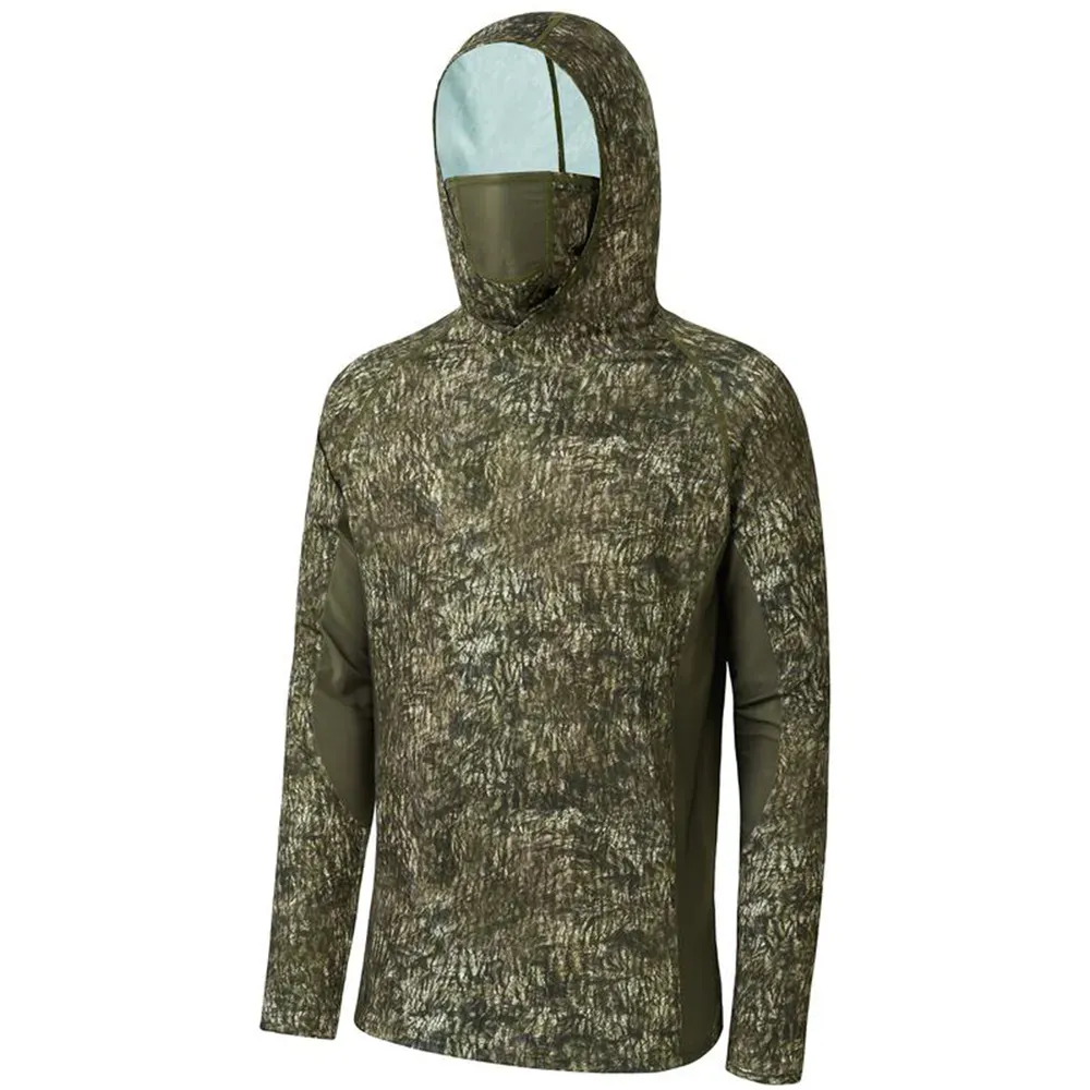 Men's UPF 50+ Camo Hoodie Shirt