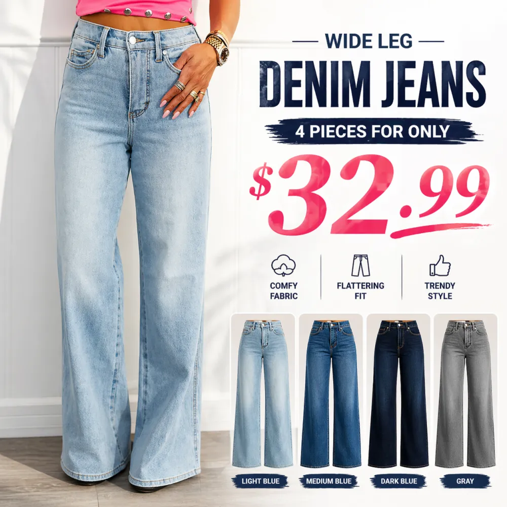 4 -Pack Tummy Control Straight Leg Jeans