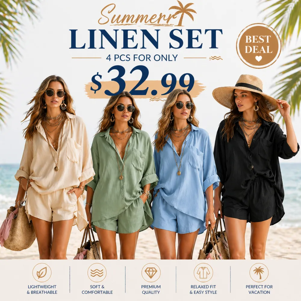 Women’s Casual Summer 2 Piece Set with Pockets