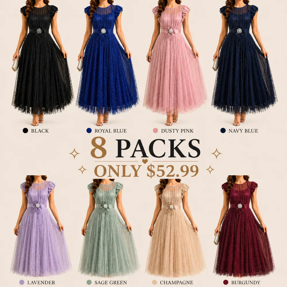 2026 Fitted Chiffon Dress for Women