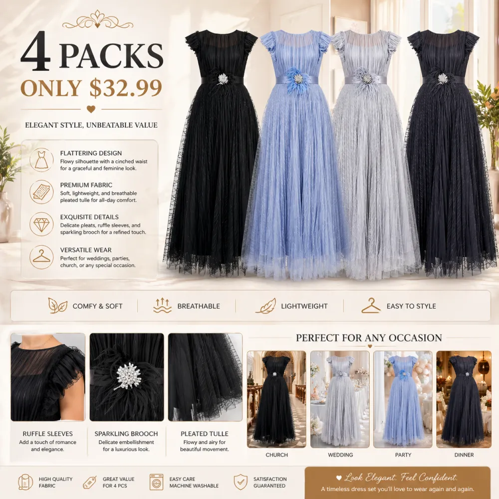 2026 Fitted Chiffon Dress for Women