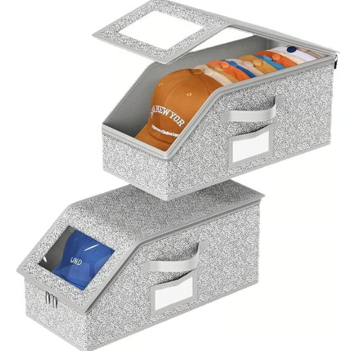 Multifunctional Foldable Dust Hat Storage Box