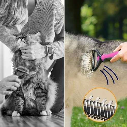 The Stress-Free Grooming Brush for Dogs & Cats
