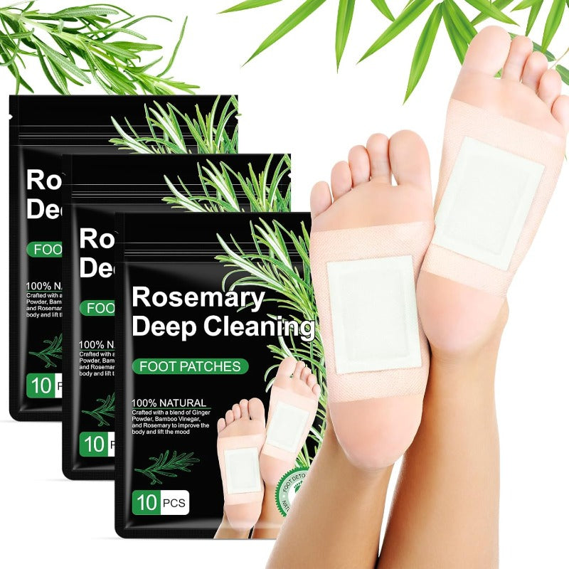 Rosemary Ginger Detox Foot Patches – Overnight Herbal Foot Pads for Relaxation, Restful Sleep & Refreshing Mornings