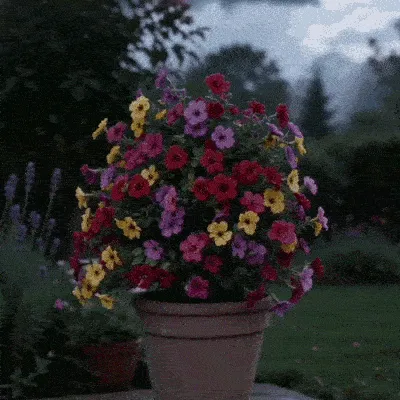 UV-Resistant Artificial Violet Garden Stakes – Year-Round Color with Zero Maintenance