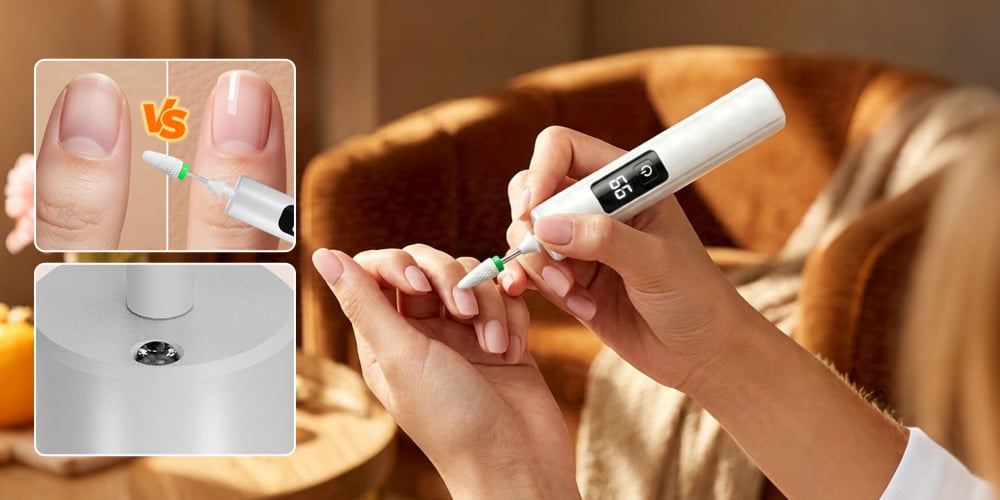 Electric Nail Grinder with LED